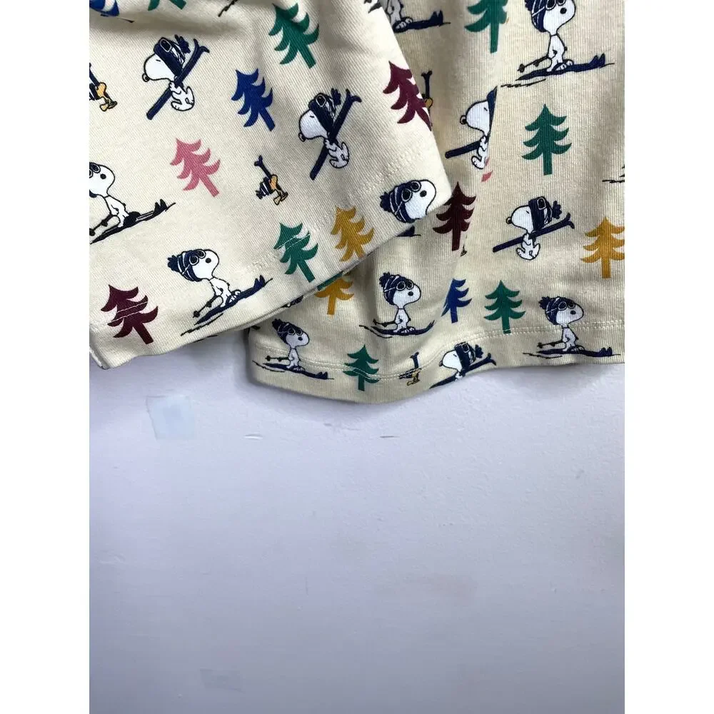 Hanna Andersson x Peanuts Snoopy Wide Leg Organic Cotton Pajama Pants Womens XS